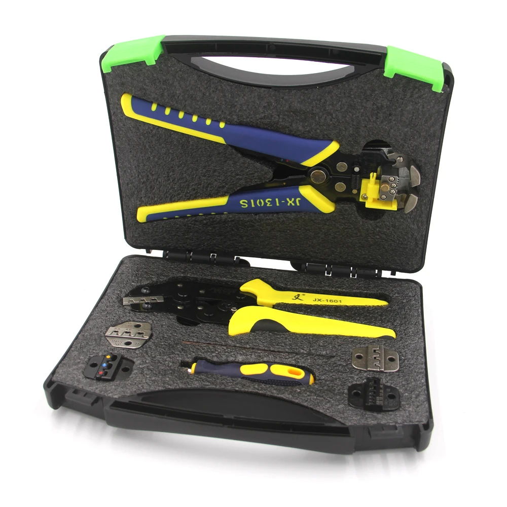 

Multitul Wire Crimpers Engineering Ratcheting Terminal Crimping Pliers Wire Strippers Crimping Tool +Cord End Terminal Multitool
