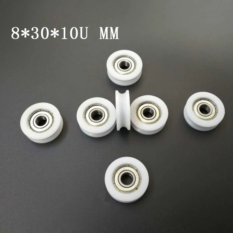 U Groove Nylon Rollers Pulley Rollers Runner Diameter30mm