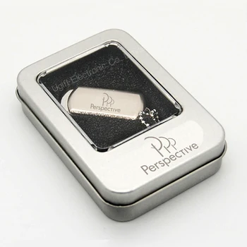 

50PCS/Lot 4GB 8GB 16GB 32GB 64GB Metal Swivel USB Flash Drive Pendrive U Disk Gift Metal Box Customized Logo for Promotional