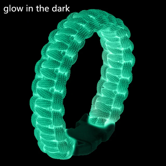 Glow in the dark Paracord bracelet 550lb 4mm paracord bracelet