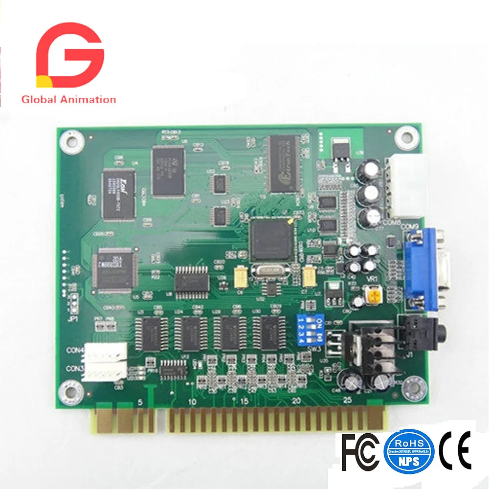 Классическая аркадная видеоигра 60 в 1 печатная плата Jamma для выход CGA VGA