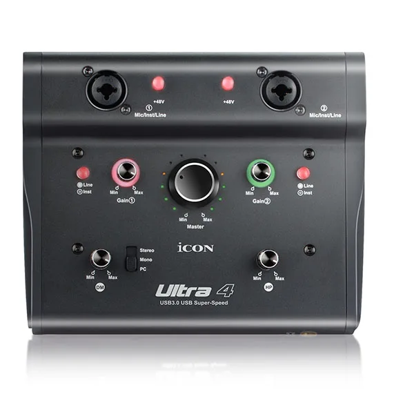 Оригинальная внешняя звуковая карта ICON Ultra 4 USB3.0 2 в 1/2 выход USB интерфейс записи 2*2