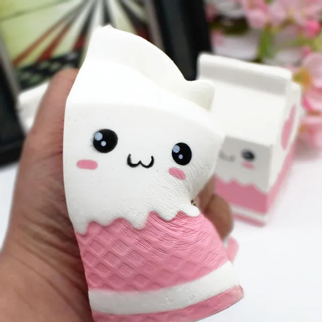 Aliexpress.com : Buy Besegad Cute Kawaii Soft Squishy Charms Milk Bag Toy Slow Rising for ...
