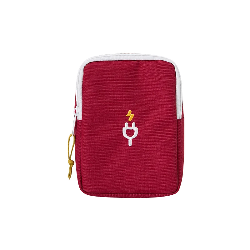Аксессуары для путешествий многофункциональная сумка для хранения сумка для цифровых устрйоств чехол/макияж смартфон зарядное устройство гарнитура Кабель для передачи данных отделка посылка - Цвет: Красный