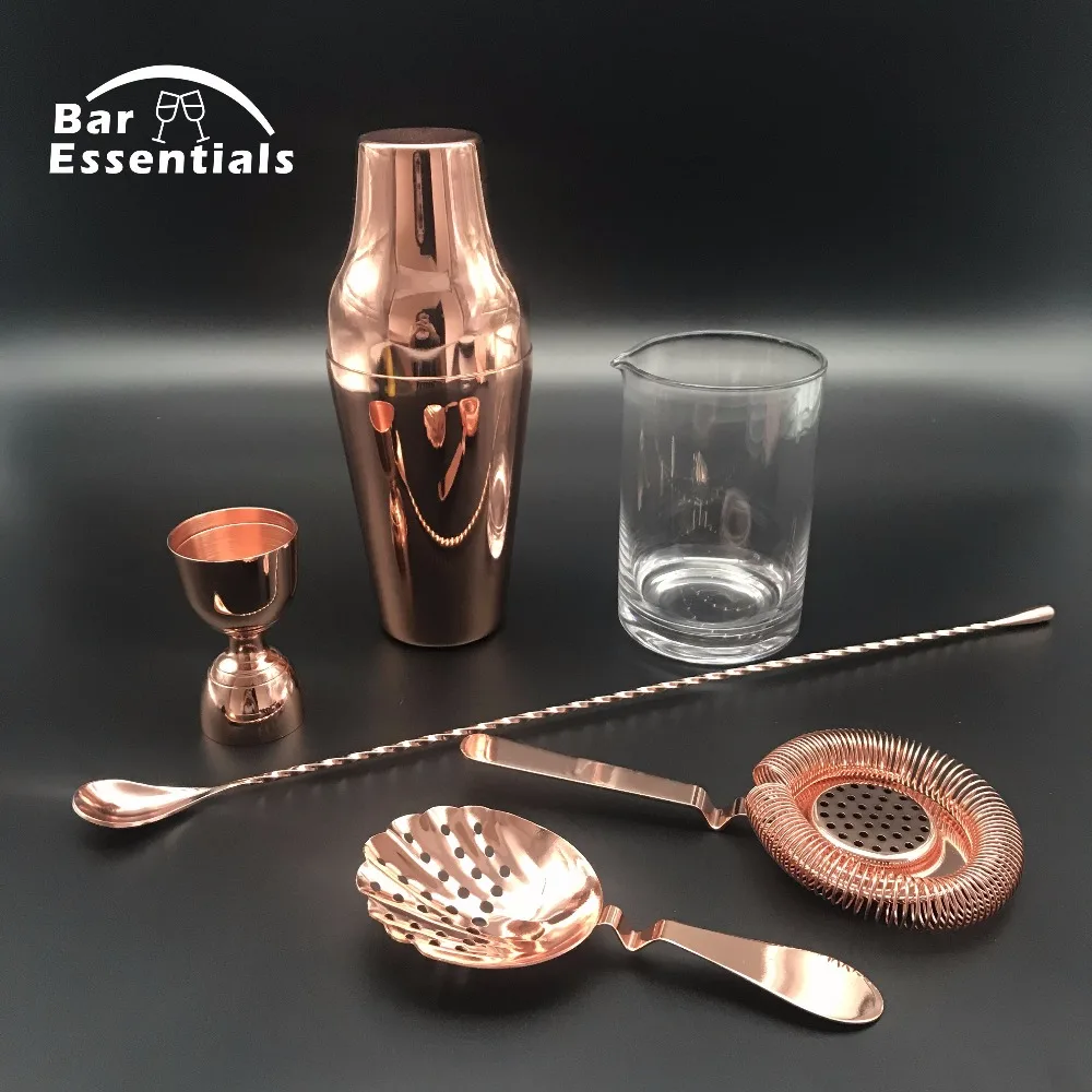 

6Pcs 600ml Stainless Steel Cocktail Shaker Bar Set Wine Martini Drink Mixer Bar/Party Tool Bartender Gifts For Party Bar Tool