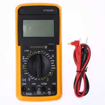 

LCD Digital Multimeter DT9205A AC DC Electric Handheld Volts Amps Tester Meter Handheld DT9205A Ammeter Voltmeter Multi Meter