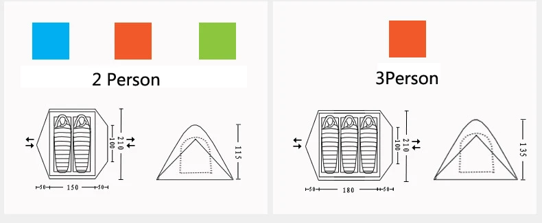 FLYTOP открытый кемпинг палатка для отдыха путешествия 2 человек 3 двойной слой ветрозащитный водонепроницаемый Зимний Профессиональный туристический лагерь палатка