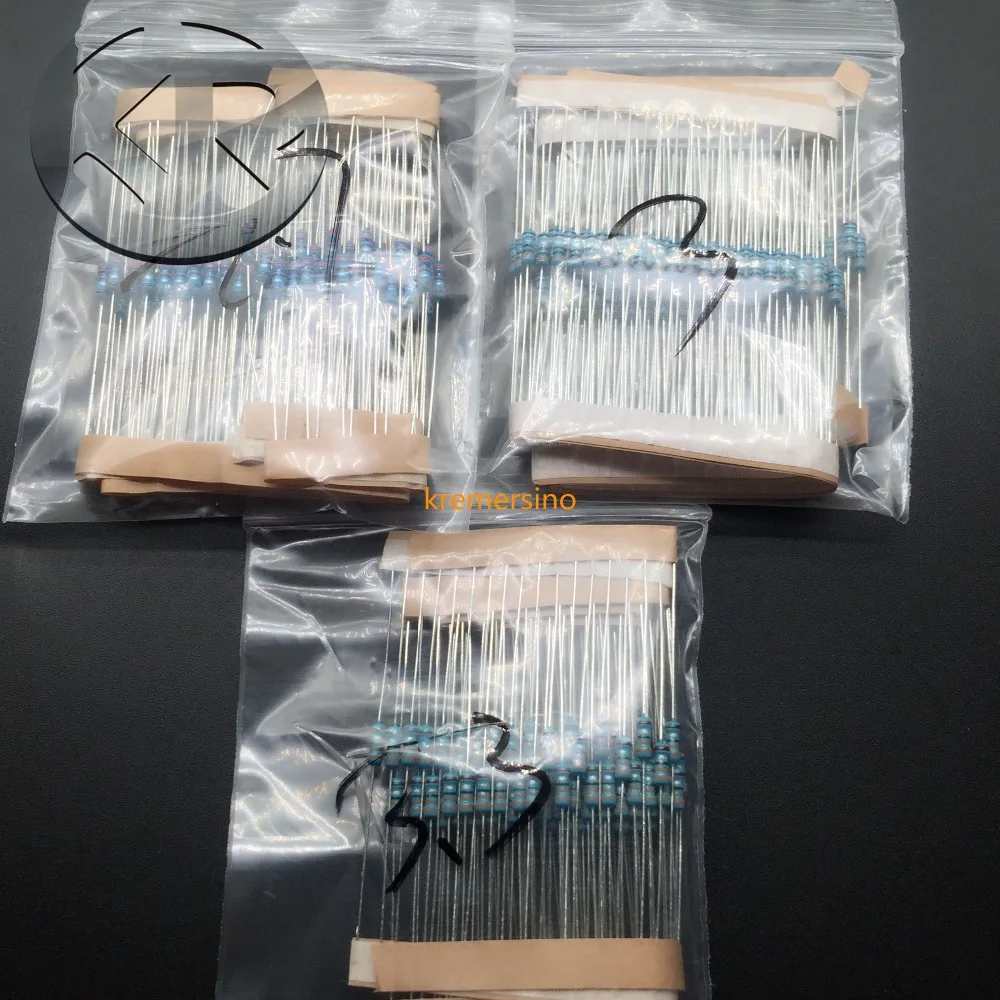 Resistor set for Vehicle Airbag Repairing 2ohm 2.2ohm 2.4ohm 2.7ohm 3.0ohm 3.3ohm  600 pieces of resistor