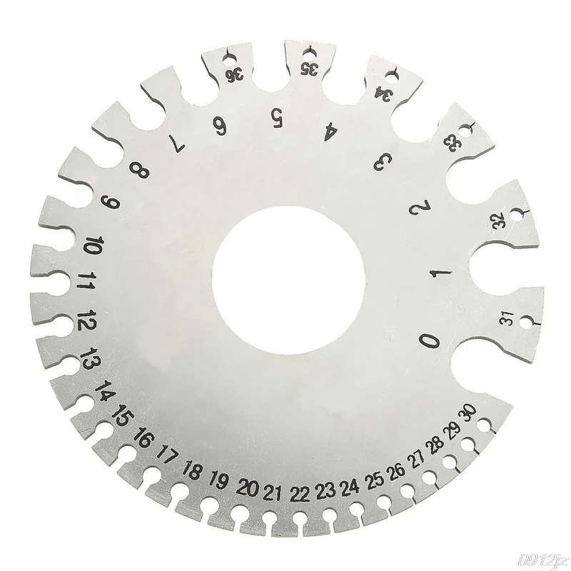 

Round AWG SWG Wire Thickness Measurer Tester Ruler Gauge Diameter Metal Tool