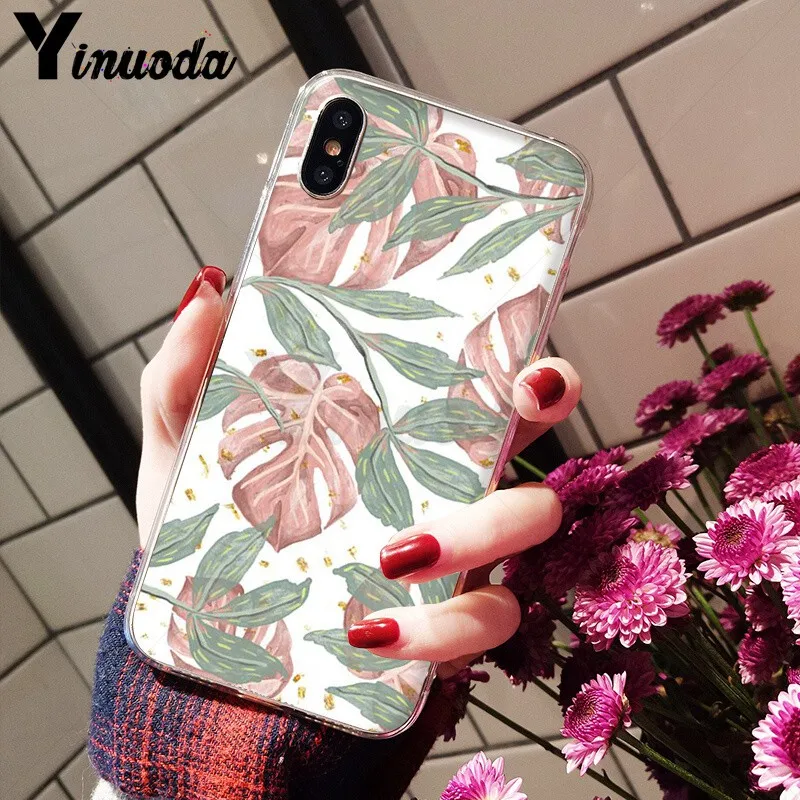 Candy Color Leaf Print Fashion
