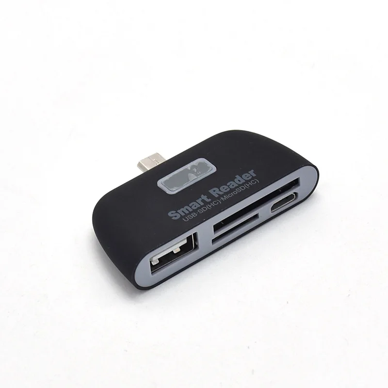 Nworld 4 в 1 USB 2,0 SD смарт-кардридер OTG TF кардридер адаптер с микро USB зарядным портом для ПК