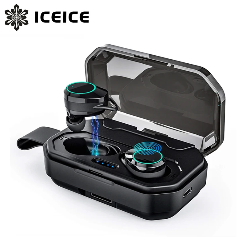 ICEICE TWS 5,0 Bluetooth наушники 3D стерео беспроводные наушники с двойным микрофоном для мобильных игровых смартфонов всех телефонов