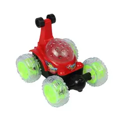 1 шт. мигающий Музыка акробатическая игрушка автомобиль электронная игрушка проекция трюк автомобиль