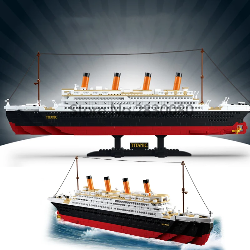 Совместимость для Eing Titanic Cruise Warship Boat Caribbean модель пиратского корабля наборы DIY