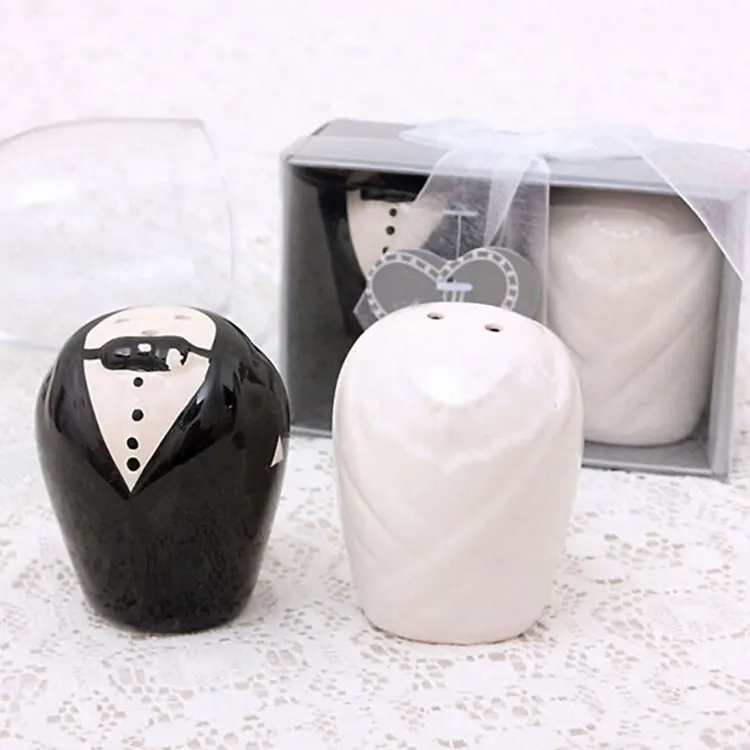 400pcs 200pair Bride And Groom Gifts Wedding Seasoning Pepper Shaker