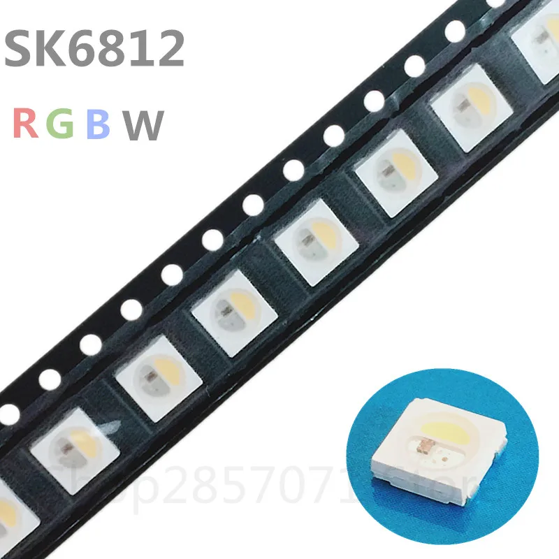 10 ~ 1000 шт SK6812 RGBW 5050SMD (аналогично WS2812B) светодиодный чип Pixel 5В|led chip rgbw|led rgbw chiprgbw led |
