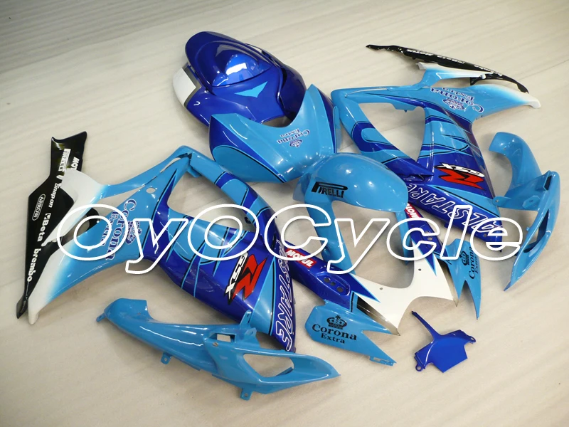 

For 06-07 Suzuki GSXR600 GSXR750 K6 K7 GSXR 600 750 Injection Motorcycle ABS Fairing Bodywork Kit 2006 2007 Sky Blue