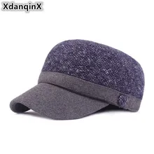 XdanqinX женская зимняя шапка толстые теплые армейские военные шапки Snapback плоская кепка для женщин Повседневная Студенческая Кепка для девочек Новинка