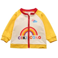 Толстовка для маленьких девочек; топы для маленьких детей; детский спортивный костюм для девочек; одежда в Радужном стиле; 3-36 месяцев