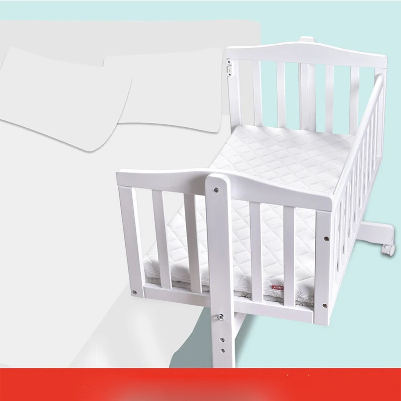 Детская кроватка Европейская цельная деревянная детская шейкер для новорожденного колыбель кровать многофункциональная BB кровать с москитной сеткой
