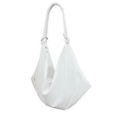 Простой стиль, женская сумка на плечо из искусственной кожи, светильник, Повседневная сумка, белая Большая вместительная сумка для покупок Y567