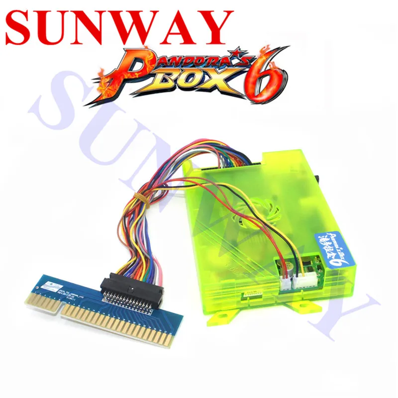 Pandora's box 6 HD 1300 в 1 Jamma мульти аркадная печатная плата Поддержка VGA/HDMI 4 можно