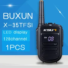 Free Shipping Walkie Talkie Buxun X-35tfsi 8w Handheld Baofeng Uhf 400-470mhz 128channel LED display Two Way Radio Portable Cb