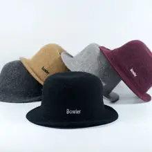 Винтаж Зима Теплая Fedoras Шляпы Для Женщин Широкими Полями Шерсть Войлок Fedora Hat Fedora Шляпа Для Женщины