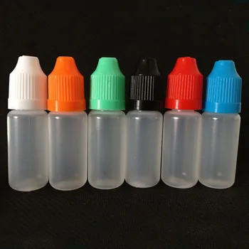 

1000pcs Empty PE 10ml Dropper Bottle Plastic E Liquid Bottle with With ChildProof Caps for vape ELiquid Nail Gel
