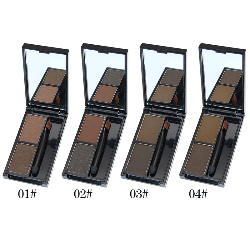 NOVO 2 Colors Eyebrow Powder Eyebrow Enhancer Eye Shadow Palette + Brush Professional Makeup Cosmetics Beauty kit NOVO 2 Colors Eyebrow Powder Eyebrow Enhancer Eye Shadow Palette + Brush Professional Makeup Cosmetics Beauty kit