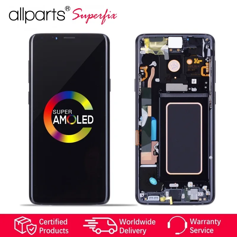Оригинал AMOLED ЖК-дисплей для SAMSUNG Galaxy S9 Дисплей Сенсорный экран планшета с заменой
