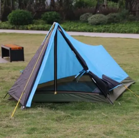 

Alltel Genuine Single Layer Light Weight Outdoor Camping Aluminum Pole Single Person Tent Easy Carry UV Plaid Waterproof Tent