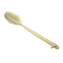 Лучшая натуральная щетина деревянная длинная ручка Душ Назад спа ванна сухая кожа средство для тела продукт