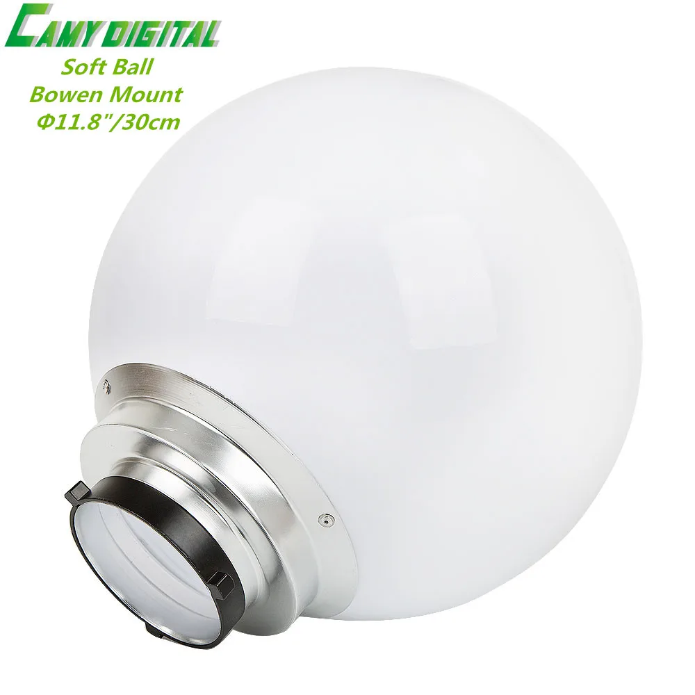 

Professional Studio Flash Accessories 11.8"/30cm Universal Soft Ball Dome Diffuser Wide Angle Soft Focus Shade For Bowen Mount