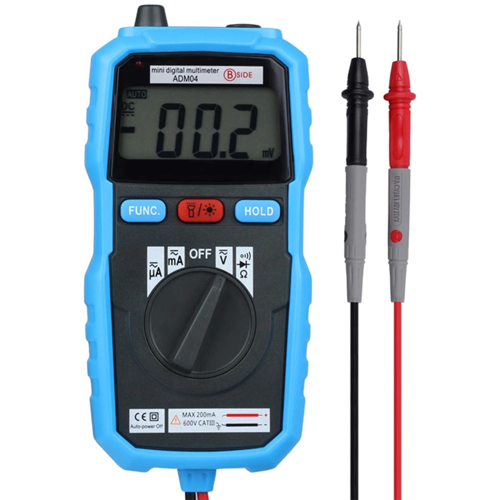 

Aidetek ADM04 auto range MINI pocket digital multimeter with AV voltage detector
