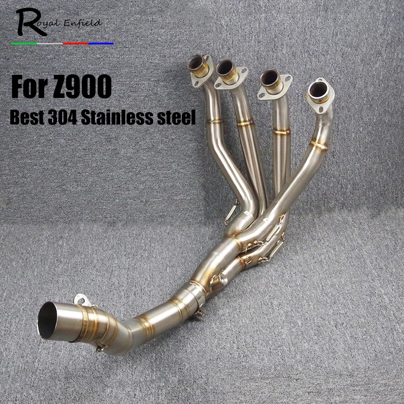 

Z900 Motorcycle Exhaust Muffler Front Link Pipe Motorbike Muffler Exhaust Escape Damper Link Pipe for Kawasaki Z900 exhaust