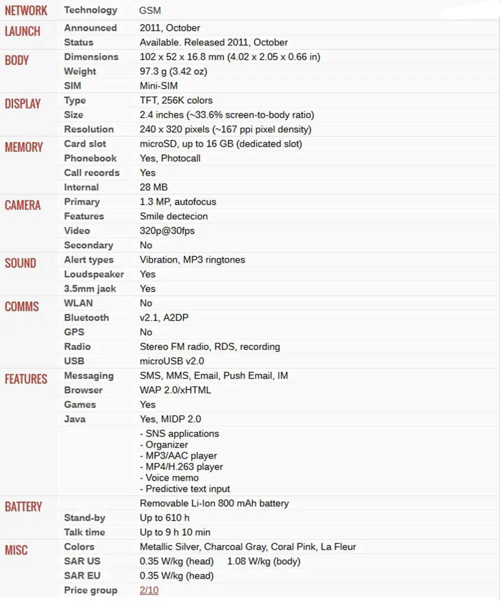 samsung C3520 разблокированный 2,4 дюймов английская клавиатура только 3g WCDMA 1.3MP Флип Мобильный телефон Восстановленный мобильный телефон