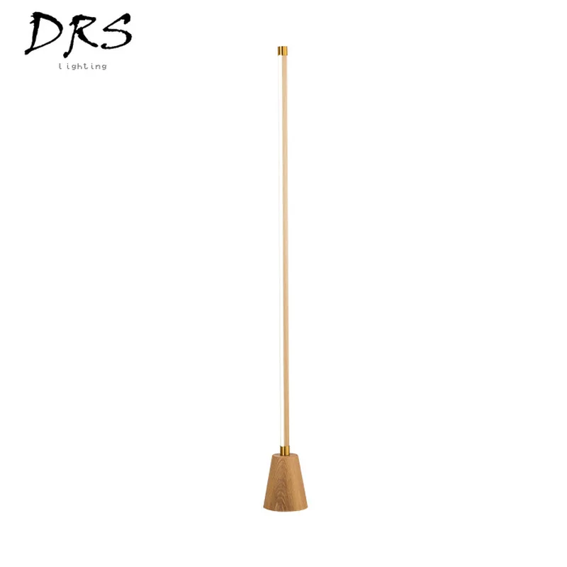 Ins Japanese Solid Wood Floor Lamp Simple Creative Led Living Room Standing Nordic Modern Lighting Home Decor | Лампы и освещение