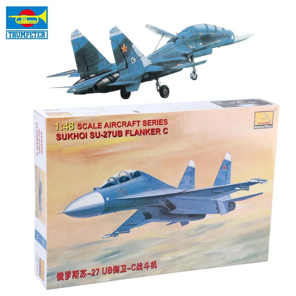 

Trumpeter Military SR Aircraft Russian Airplane Plane Chinese Fighter Assembled Model Toy Child Gift Christmas Collection 1:48