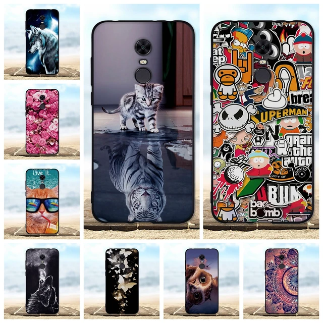 For Xiaomi Redmi 5 Plus Case Soft Silicone TPU Black Cover For Xiaomi Redmi 5 Plus 5+ Case For Redmi5 Plus / Cover Redmi 5 Cases