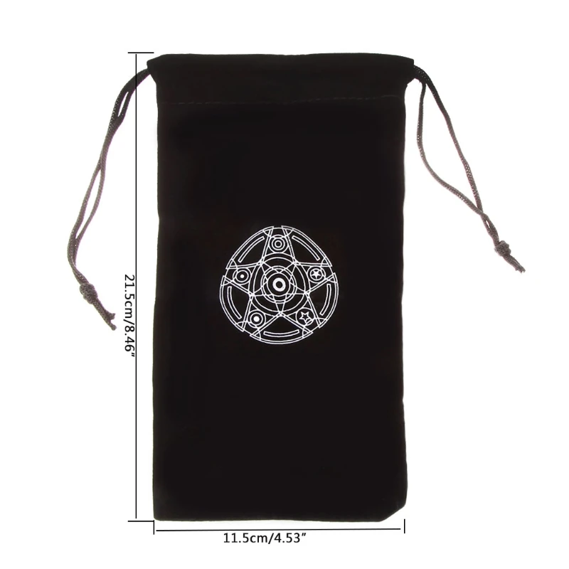 

Velvet Pentagram Tarot Card Storage Bag Toy Jewelry Home Mini Drawstring Package