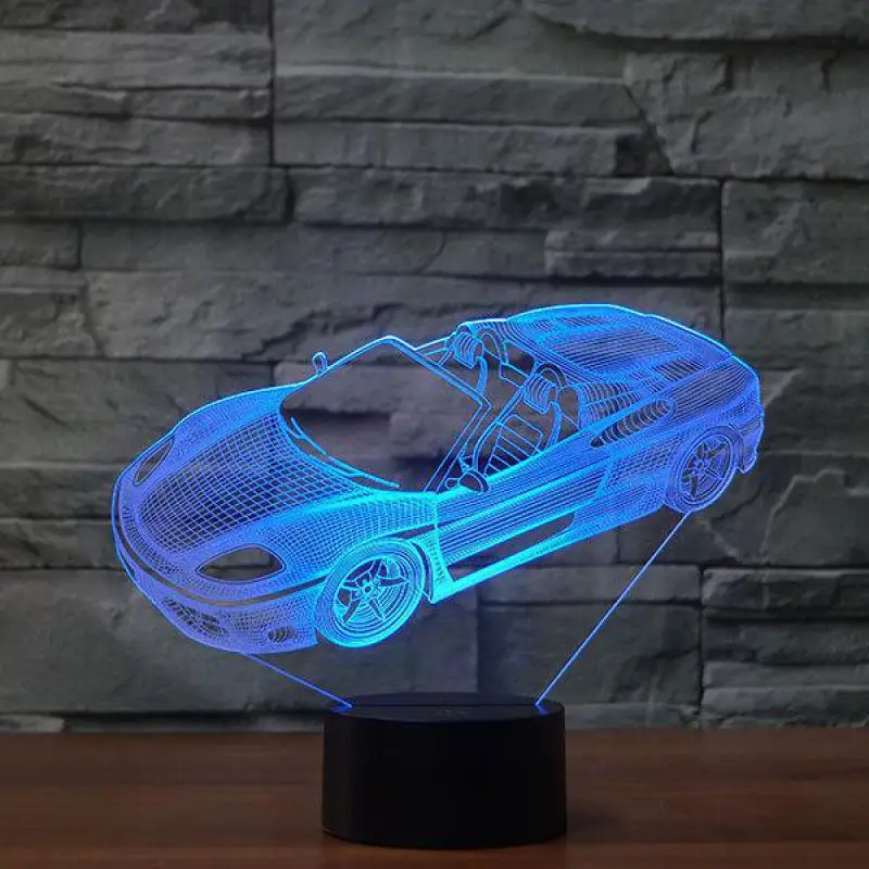 Спортивный Автомобиль Моделирование ночник индивидуальные светодиодные