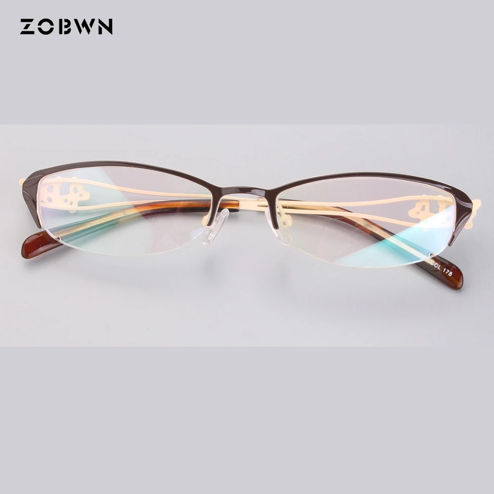 

Fashion ladies Optical Glasses Transparent Lens Myopia Eyeglasses Women Vintage Metal Spectacles Womens Designer Eyeglass Frames