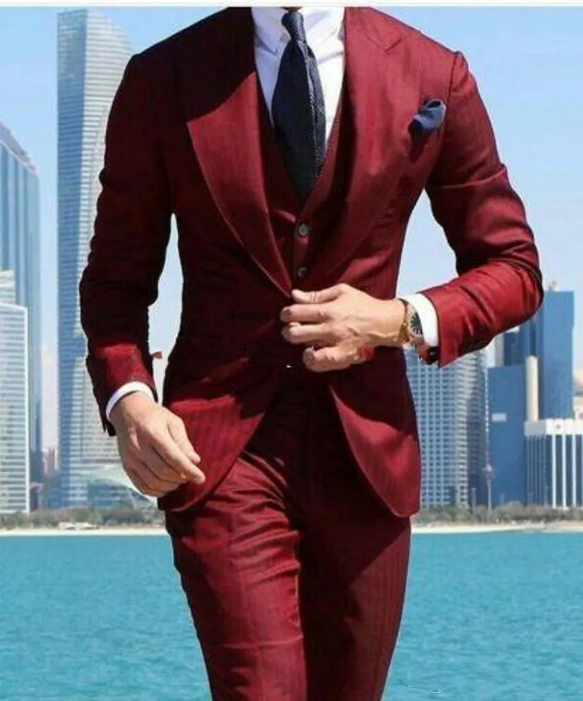 brand-new-red-groom-tuxedos-peak-lapel-groomsmen-mens-wedding-dress-popular-man-jacket-blazer-3-piece-suit(jacket+pants+vest+tie)-879