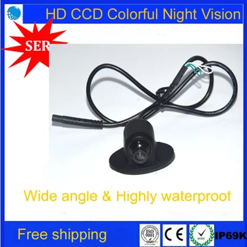 

FreeShipping Mini CCD HD Night Vision 360Degree Car Rear View Backup Camera Front Camera Front View Side Reversing Backup Camera