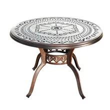 Открытый литой алюминиевый стол дома разборки барбекю Настольный внутренний дворик стол