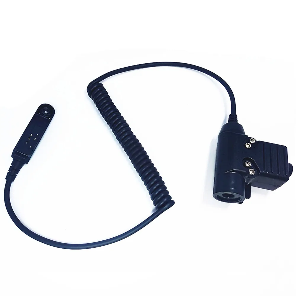 

U94 PTT Cable for BAOFENG uv-9R A58 9RPLUS Walkie Talkie 2 Pin Plug for Z Tactical Bowman Elite II Headset