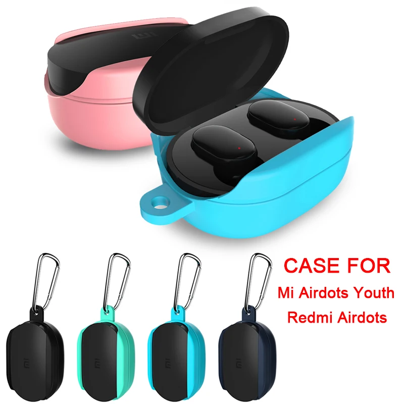 

Ring Silicone case for Xiaomi Redmi Airdots / Xiomi Mi Airdots Youth Edition Carry Cover on the air dots Earphone accessories