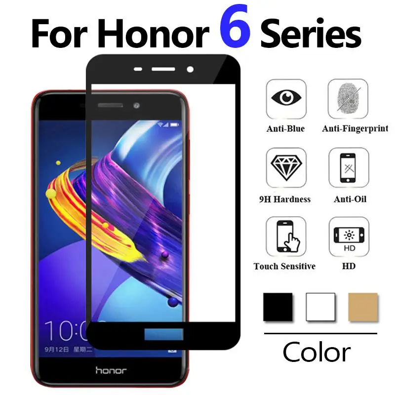 Защитное стекло для huawei honor 6a 6x Закаленное пленка huavei honer tremp 6 6c pro honor6a a x c защита