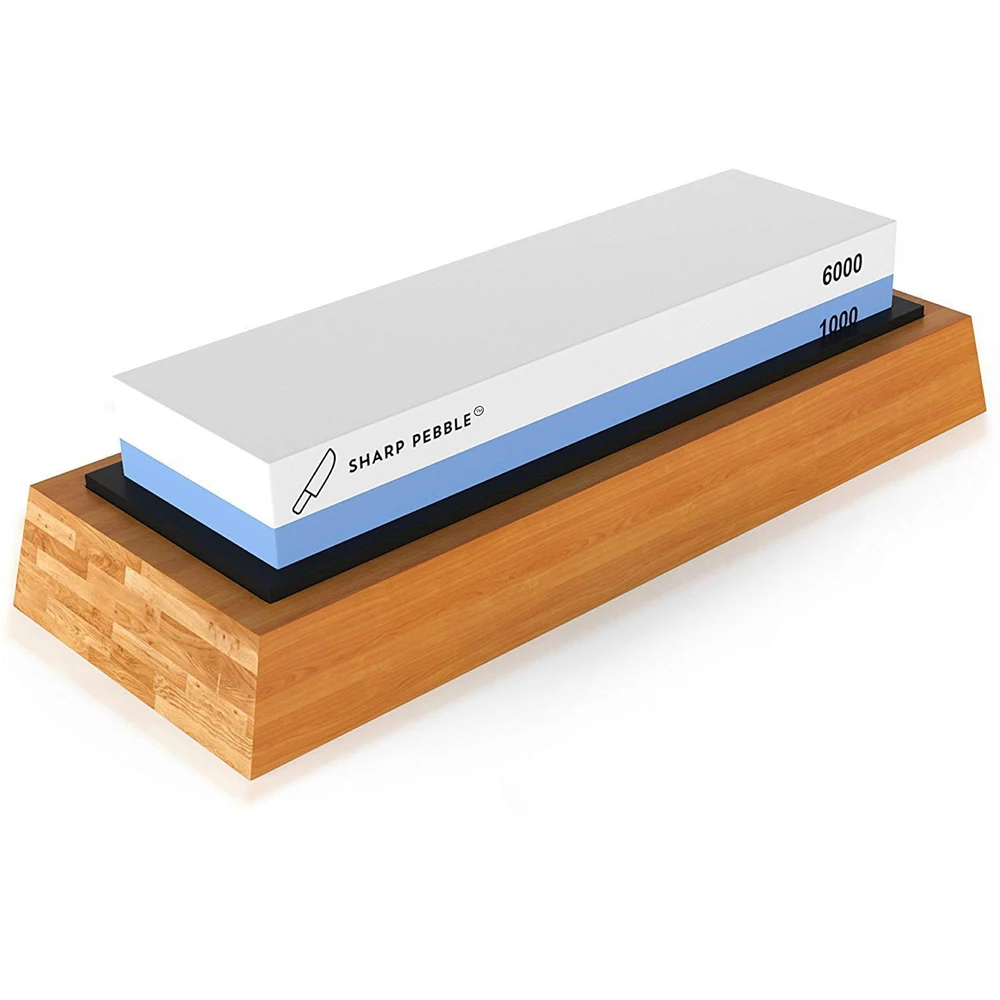 

1000/6000 Grit Base Cutter Sharpener Stone Premium Whetstone Cut Sharpening Stone Set Ideal Sharpener for All Blades
